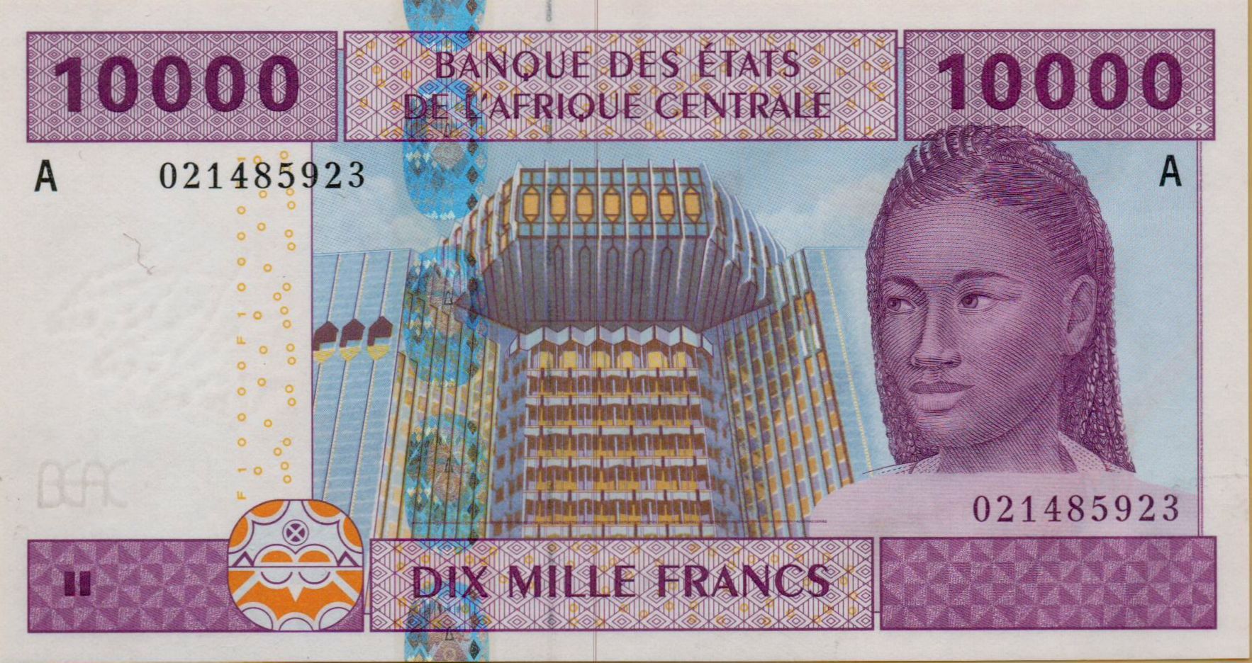 Gabon (C.A.S) 10000 2002 UNC P-410A/a